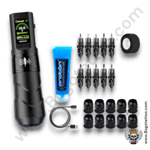 Kit Máquina Tattoo Tipo Pen Inalámbrica MASS