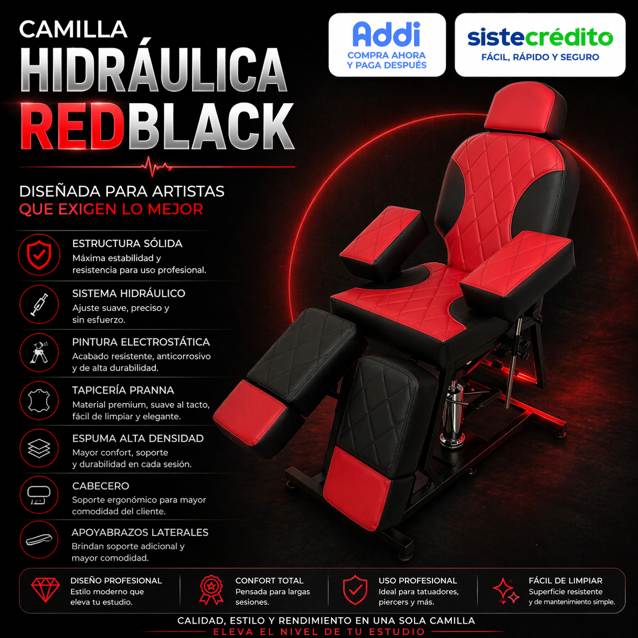 Camilla Hidraulica RedBlack - Imagen 2
